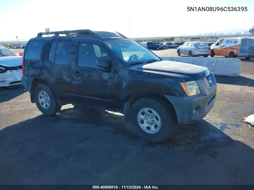 2006 Nissan Xterra X VIN: 5N1AN08U96C536395 Lot: 40858018