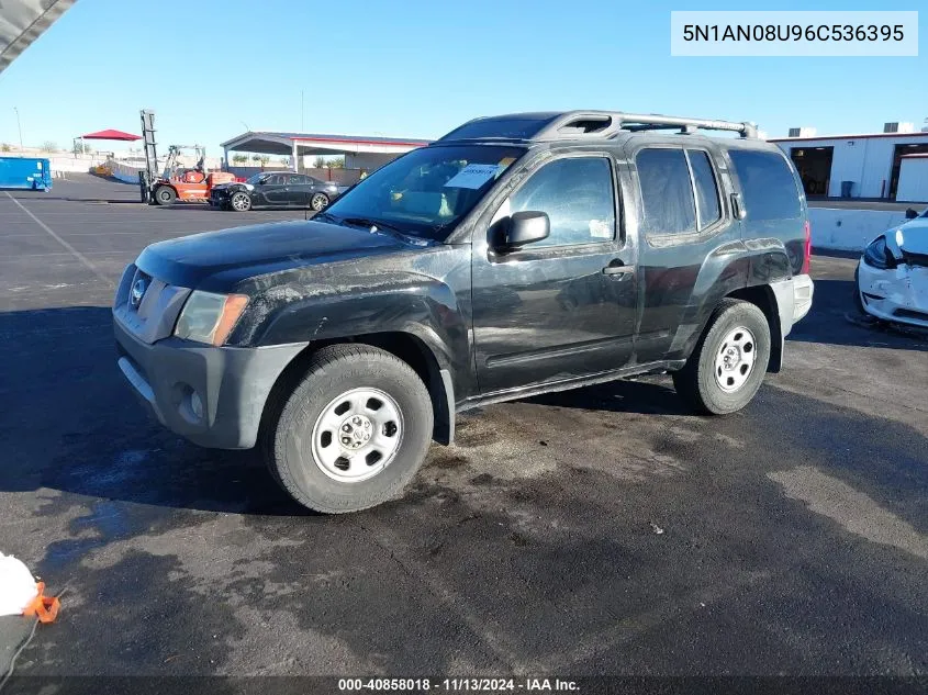 2006 Nissan Xterra X VIN: 5N1AN08U96C536395 Lot: 40858018