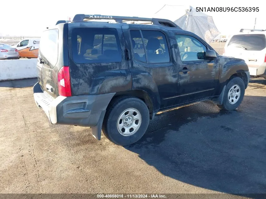 2006 Nissan Xterra X VIN: 5N1AN08U96C536395 Lot: 40858018