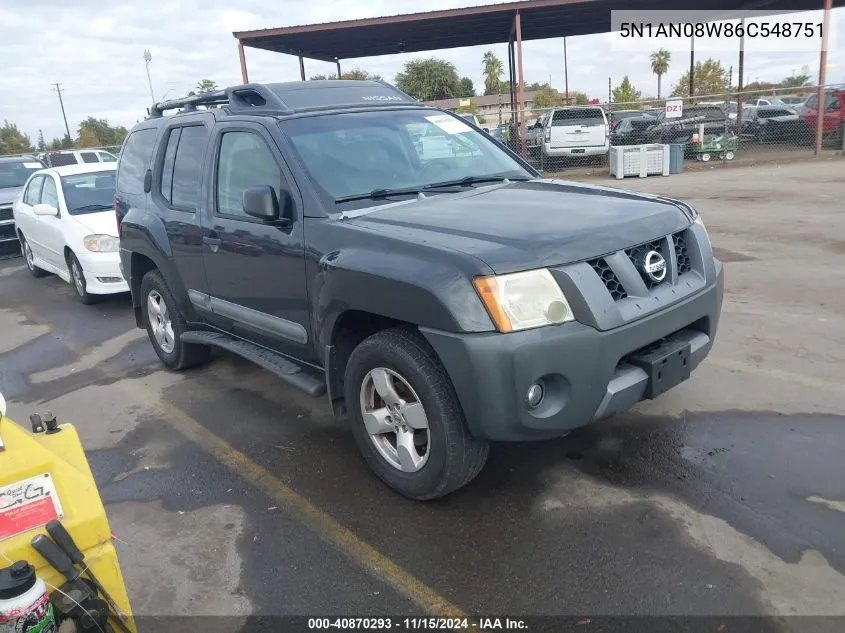 5N1AN08W86C548751 2006 Nissan Xterra Se