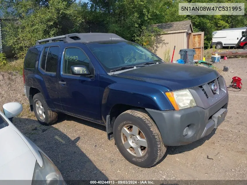 5N1AN08W47C531995 2007 Nissan Xterra S