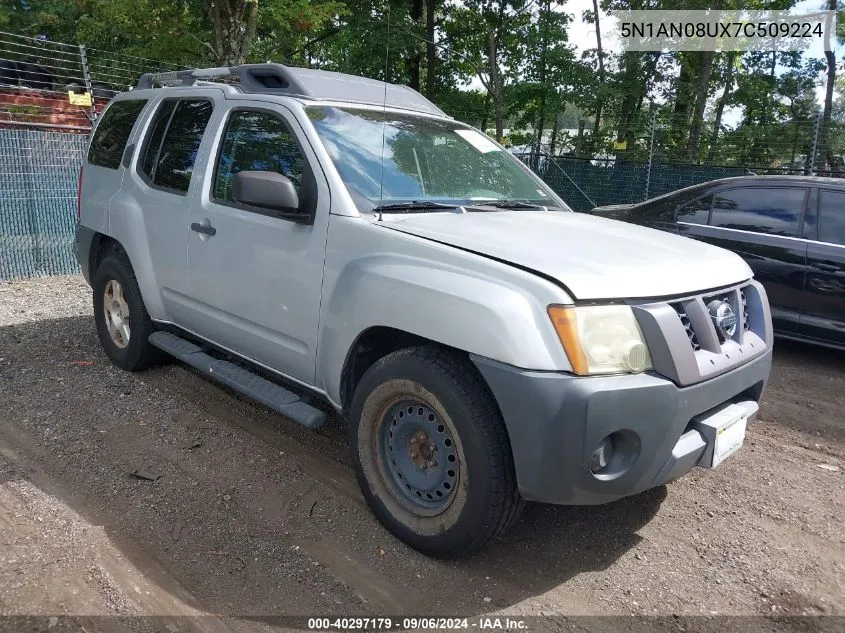 2007 Nissan Xterra S VIN: 5N1AN08UX7C509224 Lot: 40297179