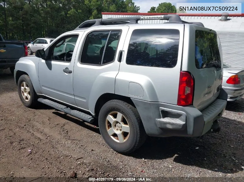 2007 Nissan Xterra S VIN: 5N1AN08UX7C509224 Lot: 40297179