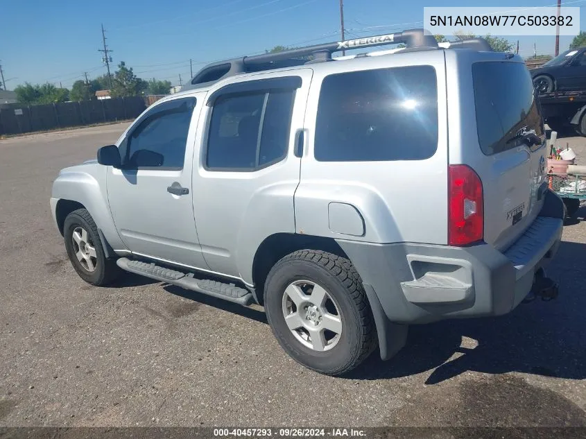 5N1AN08W77C503382 2007 Nissan Xterra X