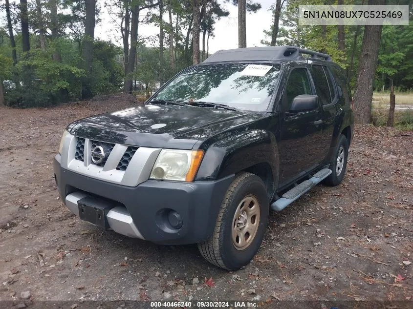 2007 Nissan Xterra X VIN: 5N1AN08UX7C525469 Lot: 40466240