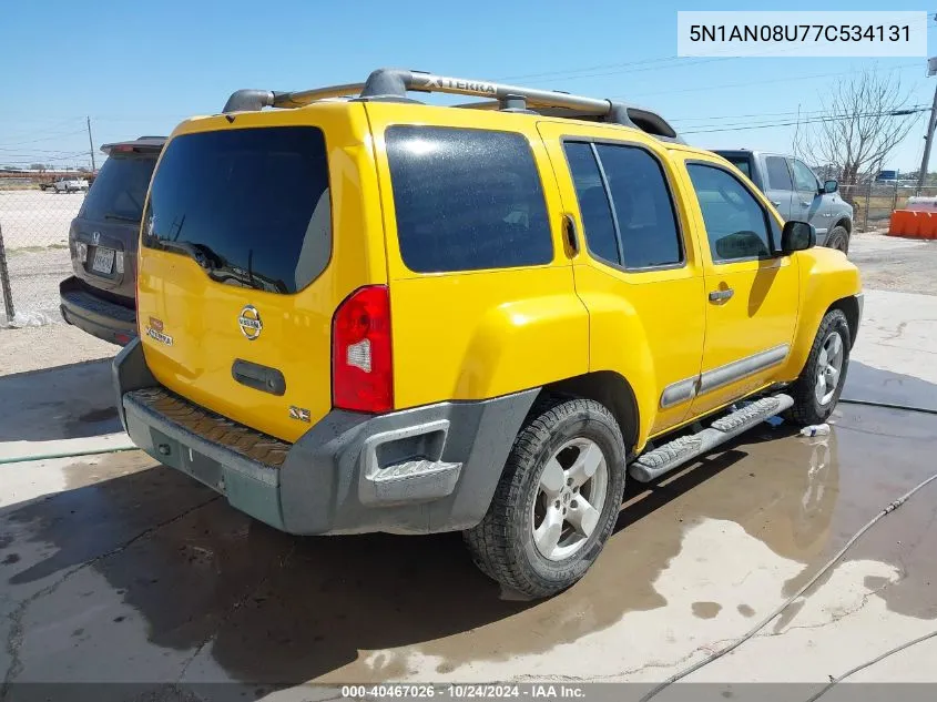 2007 Nissan Xterra Se VIN: 5N1AN08U77C534131 Lot: 40467026