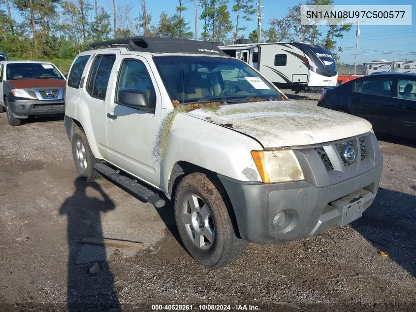 2007 Nissan Xterra S VIN: 5N1AN08U97C500577 Lot: 40528261