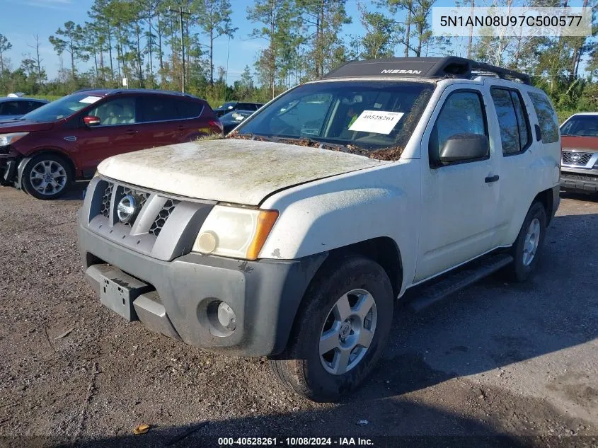 2007 Nissan Xterra S VIN: 5N1AN08U97C500577 Lot: 40528261