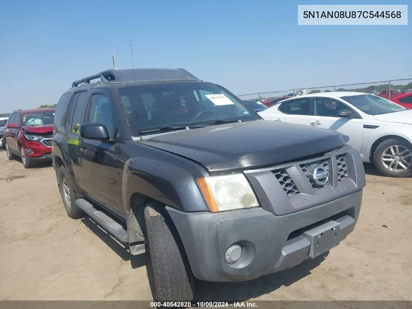 2007 Nissan Xterra Off Road/S/Se VIN: 5N1AN08U87C544568 Lot: 40542820