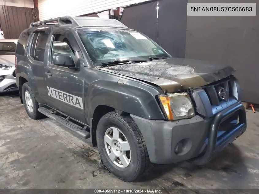 2007 Nissan Xterra S VIN: 5N1AN08U57C506683 Lot: 40559112