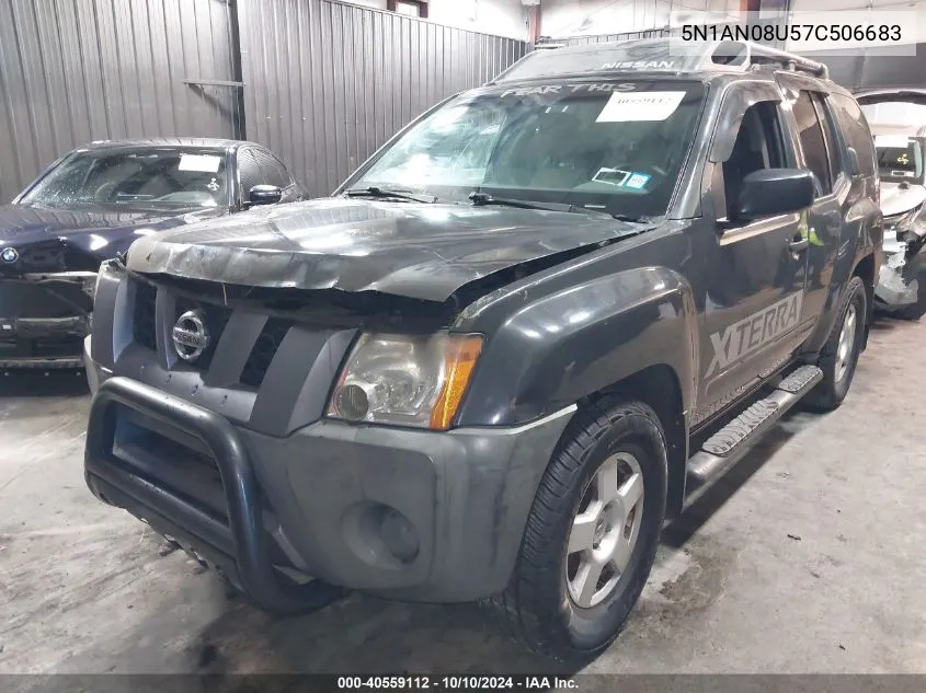 2007 Nissan Xterra S VIN: 5N1AN08U57C506683 Lot: 40559112