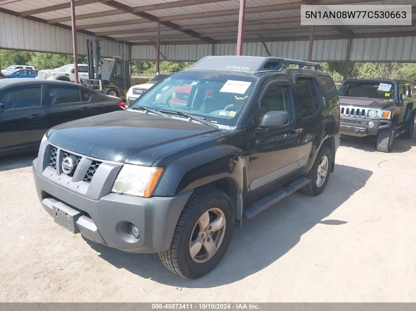 2007 Nissan Xterra Se VIN: 5N1AN08W77C530663 Lot: 40573411