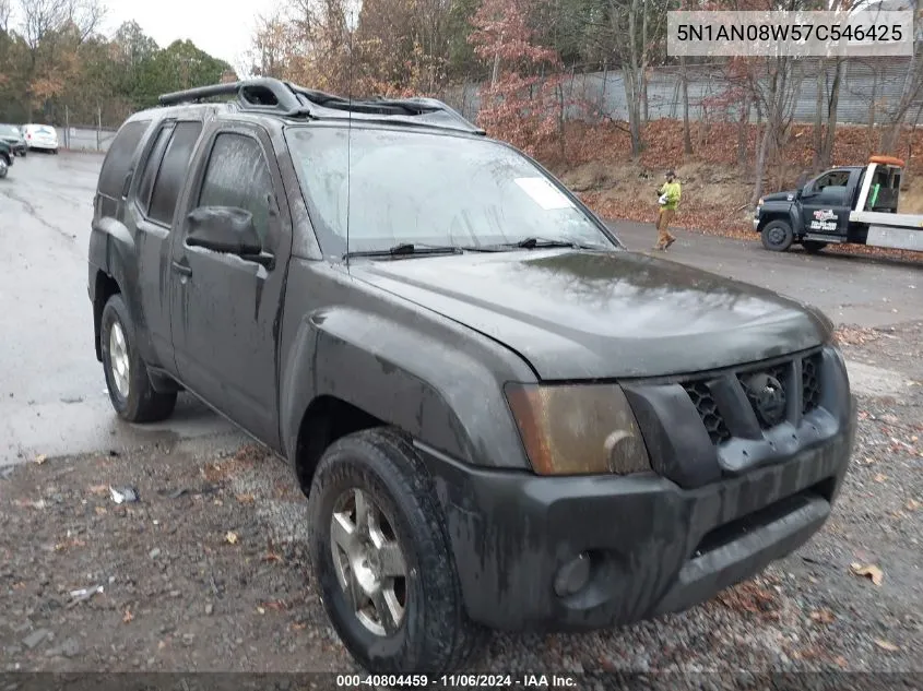 2007 Nissan Xterra X VIN: 5N1AN08W57C546425 Lot: 40804459