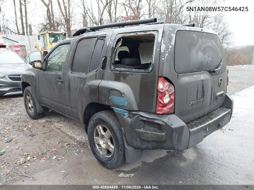 2007 Nissan Xterra X VIN: 5N1AN08W57C546425 Lot: 40804459