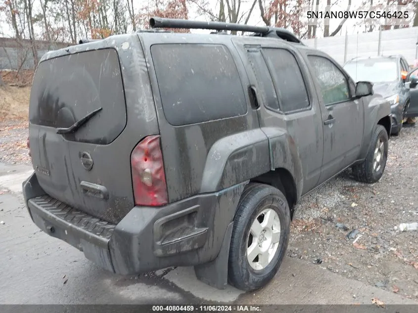 2007 Nissan Xterra X VIN: 5N1AN08W57C546425 Lot: 40804459