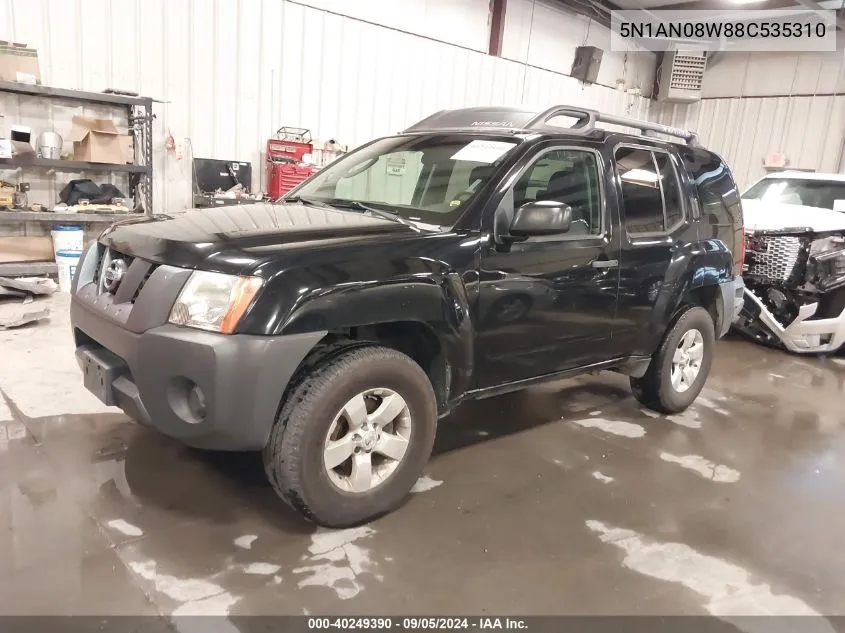 2008 Nissan Xterra X VIN: 5N1AN08W88C535310 Lot: 40249390