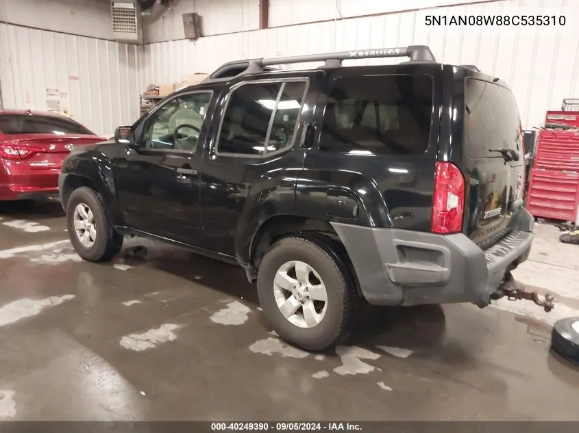 2008 Nissan Xterra X VIN: 5N1AN08W88C535310 Lot: 40249390