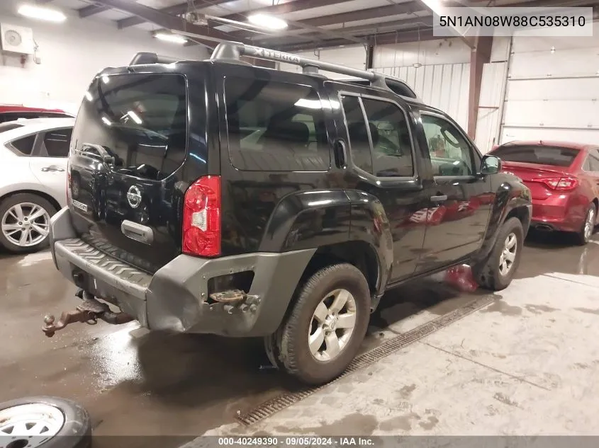 2008 Nissan Xterra X VIN: 5N1AN08W88C535310 Lot: 40249390