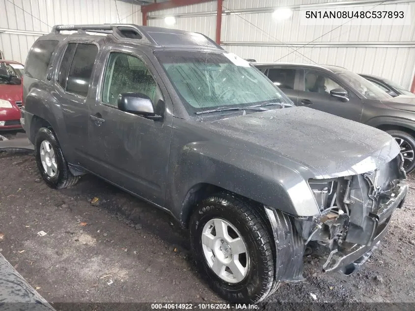 5N1AN08U48C537893 2008 Nissan Xterra X