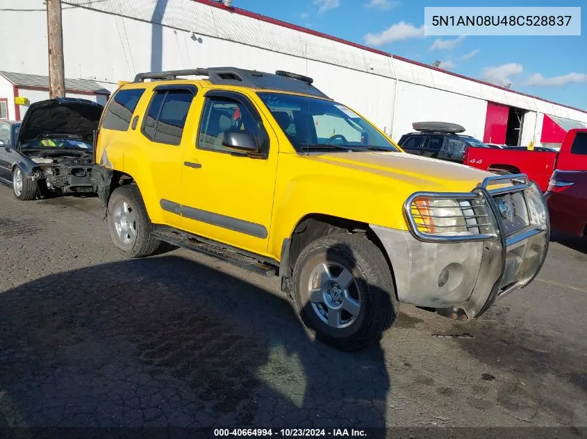 2008 Nissan Xterra S VIN: 5N1AN08U48C528837 Lot: 40664994