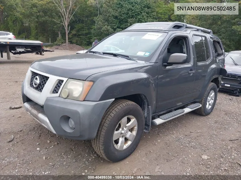 2009 Nissan Xterra S VIN: 5N1AN08W89C502485 Lot: 40499338