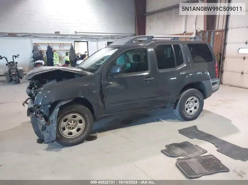 2009 Nissan Xterra X VIN: 5N1AN08W99C509011 Lot: 40522131