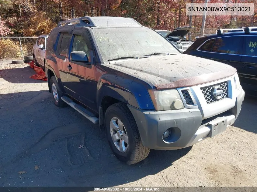 2009 Nissan Xterra S VIN: 5N1AN08WX9C513021 Lot: 40582832