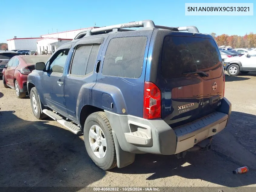 2009 Nissan Xterra S VIN: 5N1AN08WX9C513021 Lot: 40582832