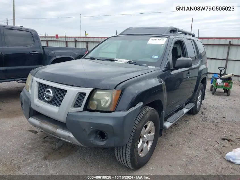 2009 Nissan Xterra S VIN: 5N1AN08W79C505023 Lot: 40618828