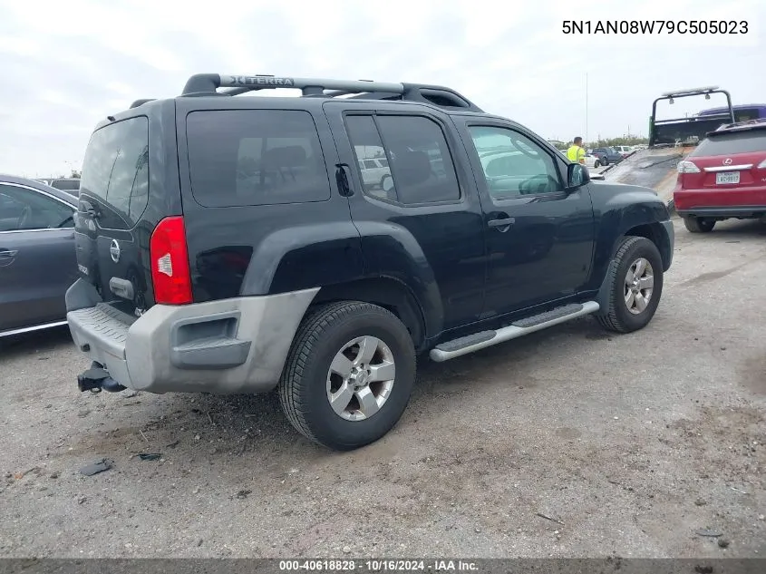 2009 Nissan Xterra S VIN: 5N1AN08W79C505023 Lot: 40618828