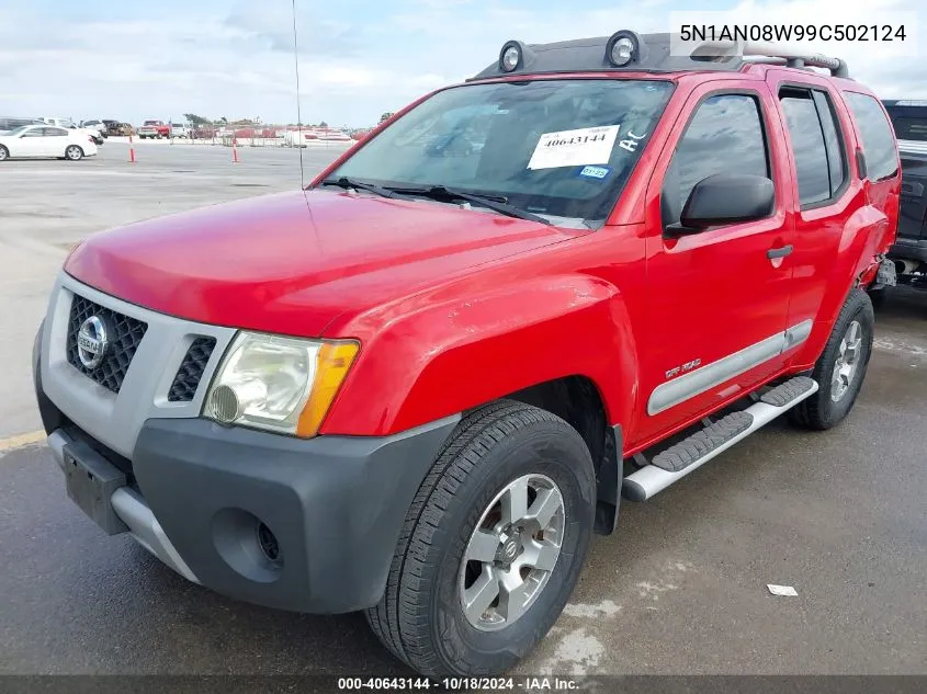 2009 Nissan Xterra Off Road VIN: 5N1AN08W99C502124 Lot: 40643144