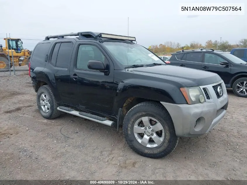 2009 Nissan Xterra S VIN: 5N1AN08W79C507564 Lot: 40698809