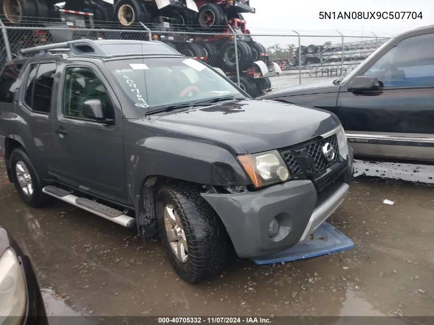 2009 Nissan Xterra S VIN: 5N1AN08UX9C507704 Lot: 40705332