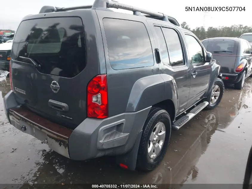 2009 Nissan Xterra S VIN: 5N1AN08UX9C507704 Lot: 40705332