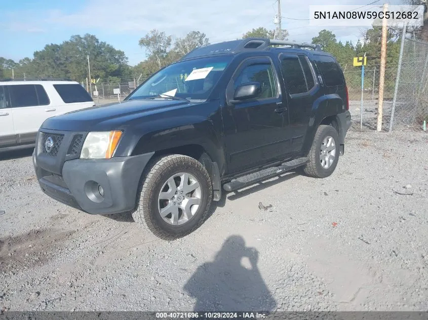 2009 Nissan Xterra Se VIN: 5N1AN08W59C512682 Lot: 40721696