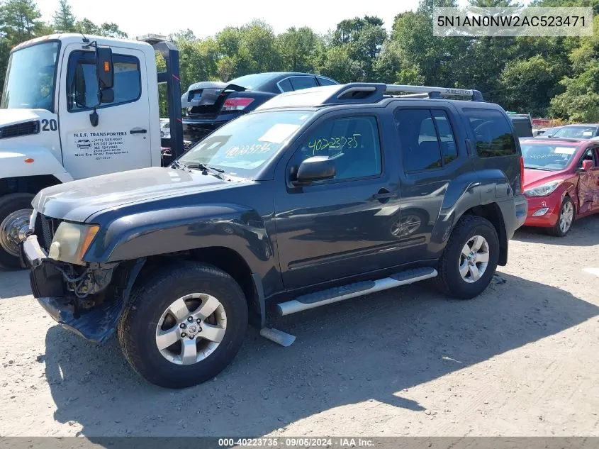 2010 Nissan Xterra S VIN: 5N1AN0NW2AC523471 Lot: 40223735