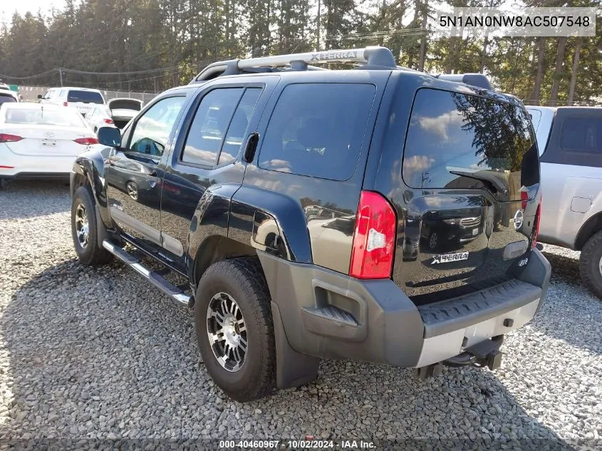 2010 Nissan Xterra Off Road VIN: 5N1AN0NW8AC507548 Lot: 40460967