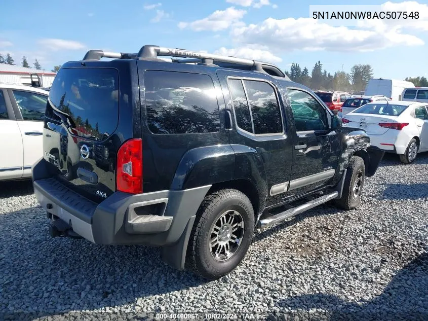 2010 Nissan Xterra Off Road VIN: 5N1AN0NW8AC507548 Lot: 40460967