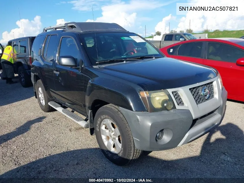 2010 Nissan Xterra S VIN: 5N1AN0NU2AC507821 Lot: 40470992