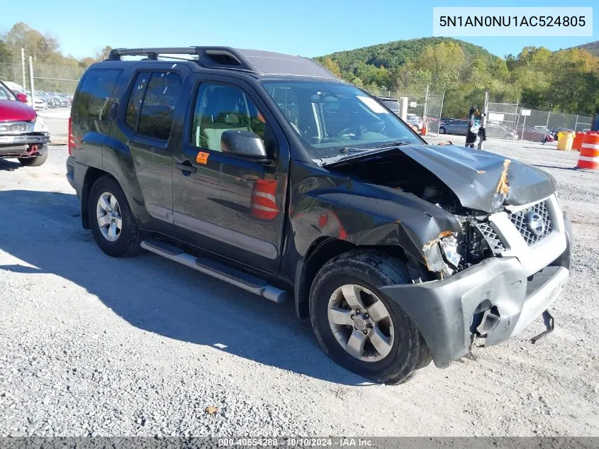 2010 Nissan Xterra S VIN: 5N1AN0NU1AC524805 Lot: 40554288