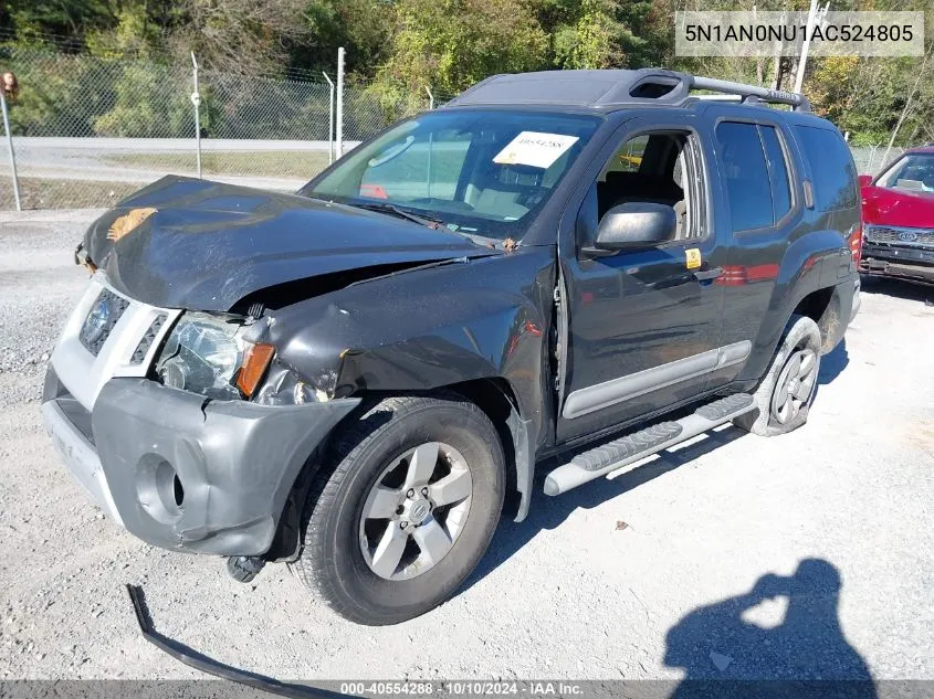 2010 Nissan Xterra S VIN: 5N1AN0NU1AC524805 Lot: 40554288