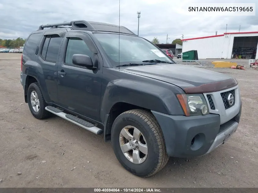 2010 Nissan Xterra S VIN: 5N1AN0NW6AC519665 Lot: 40594864