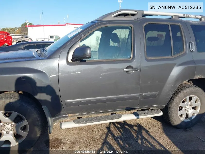 2010 Nissan Xterra Se VIN: 5N1AN0NW1AC512235 Lot: 40626448