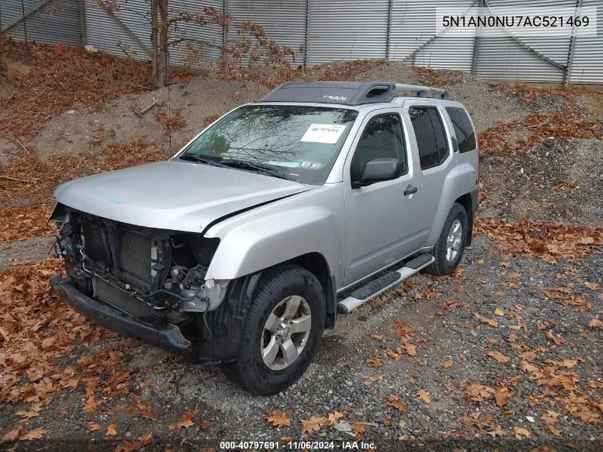 2010 Nissan Xterra S VIN: 5N1AN0NU7AC521469 Lot: 40797691