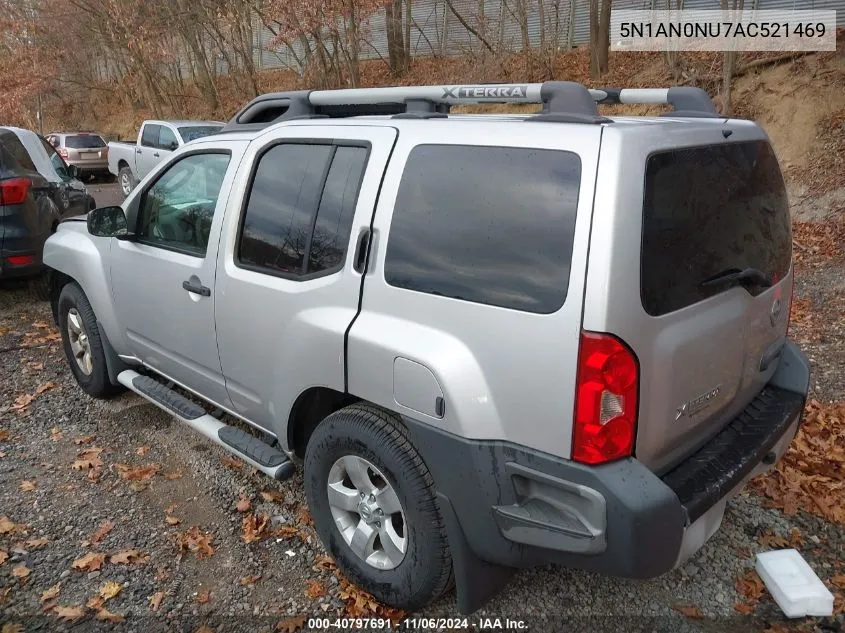 2010 Nissan Xterra S VIN: 5N1AN0NU7AC521469 Lot: 40797691