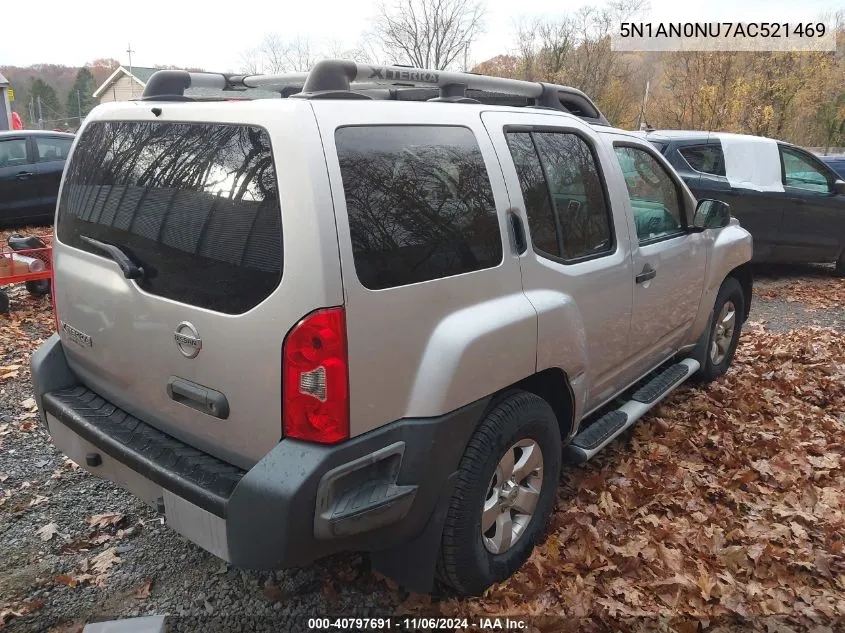 2010 Nissan Xterra S VIN: 5N1AN0NU7AC521469 Lot: 40797691