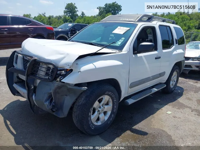 2011 Nissan Xterra S VIN: 5N1AN0NU7BC515608 Lot: 40153759