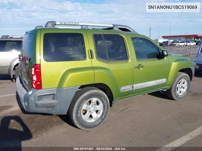 5N1AN0NU1BC519069 2011 Nissan Xterra S