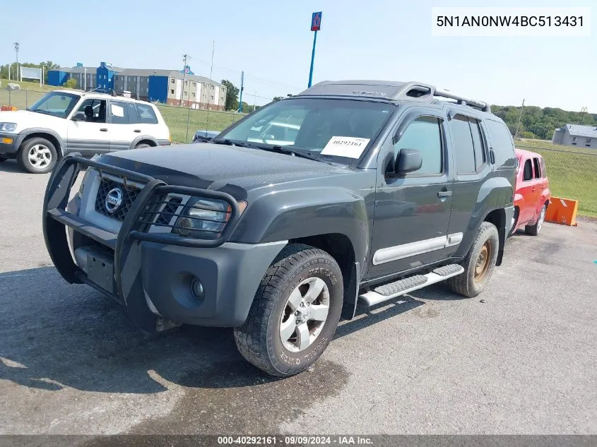 2011 Nissan Xterra S VIN: 5N1AN0NW4BC513431 Lot: 40292161