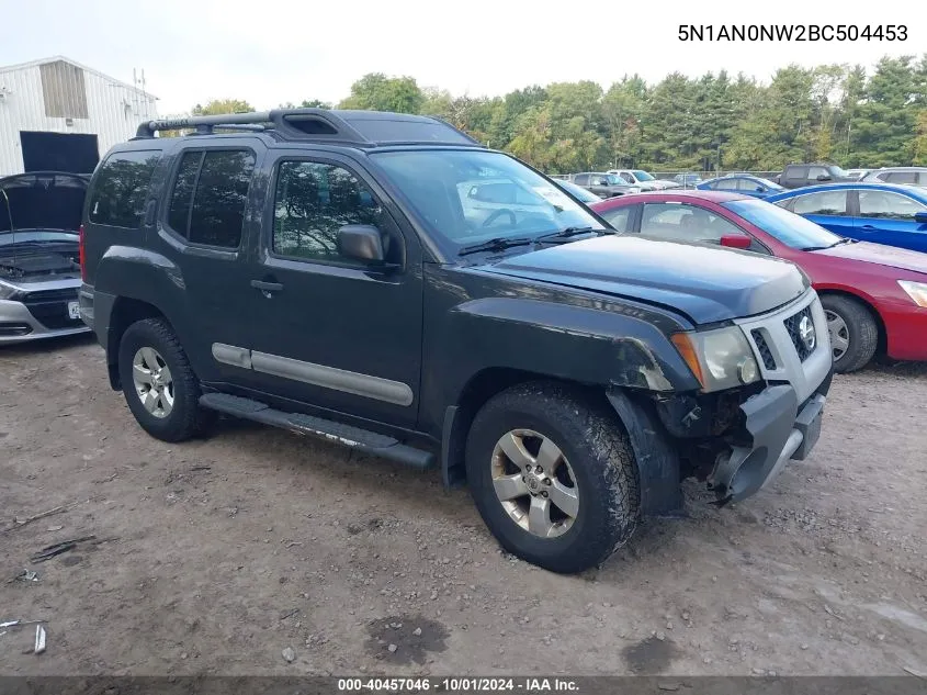 2011 Nissan Xterra Off Road/S/Se VIN: 5N1AN0NW2BC504453 Lot: 40457046